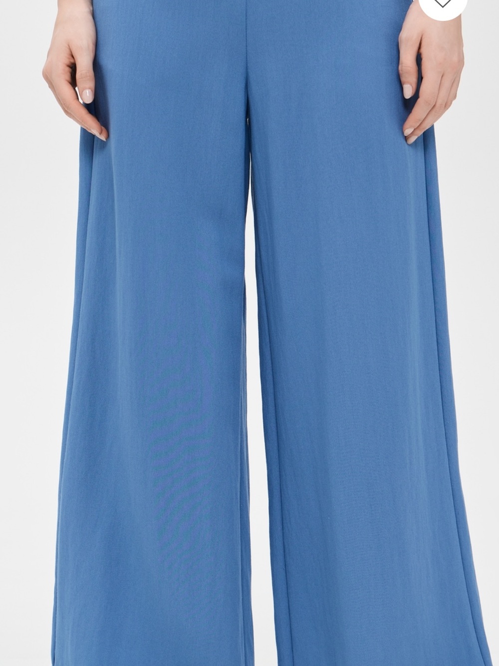 Wide Leg Blue Pants